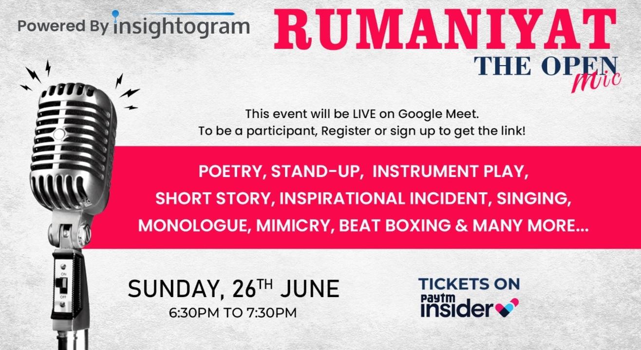 Rumaniyat - Open Mic Poetry and Storytelling 