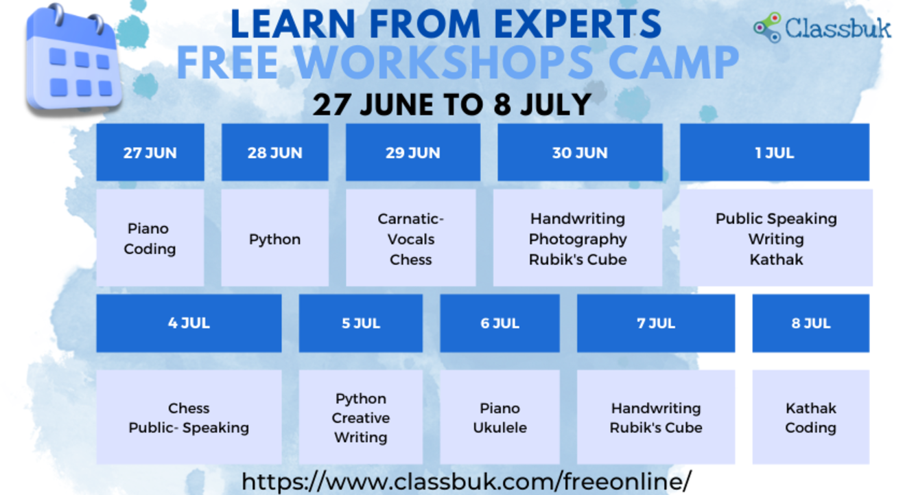 Free online workshops camp