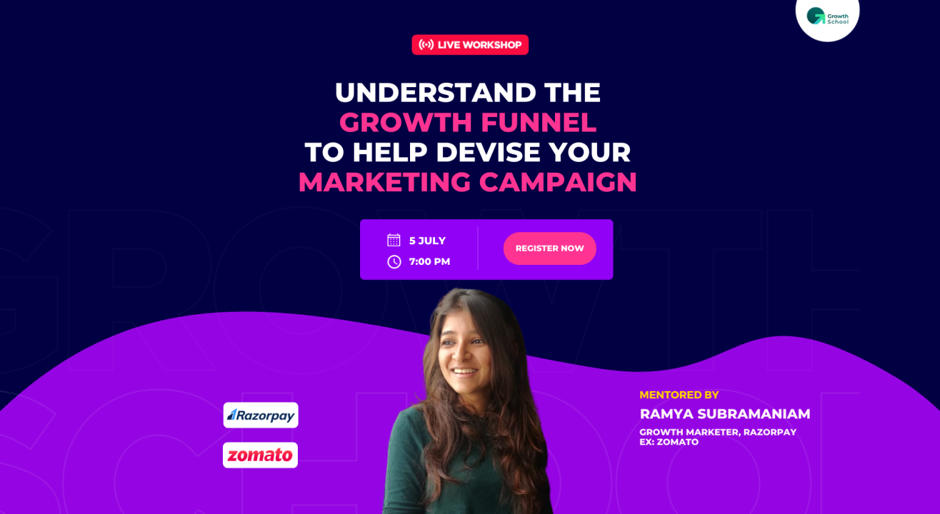 Live Workshop on Growth Marketing by Ramya Subramaniam