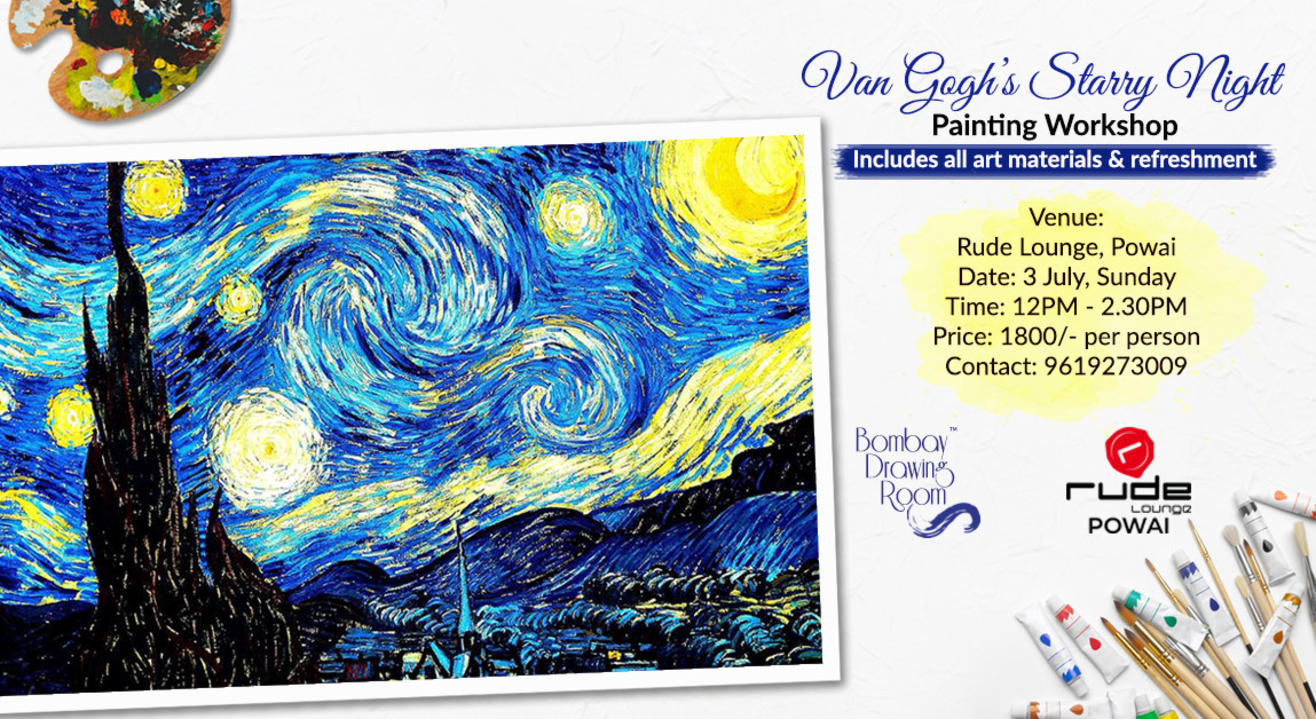 Van Gogh’s Starry Night Painting Workshop by Bombay Drawing Room