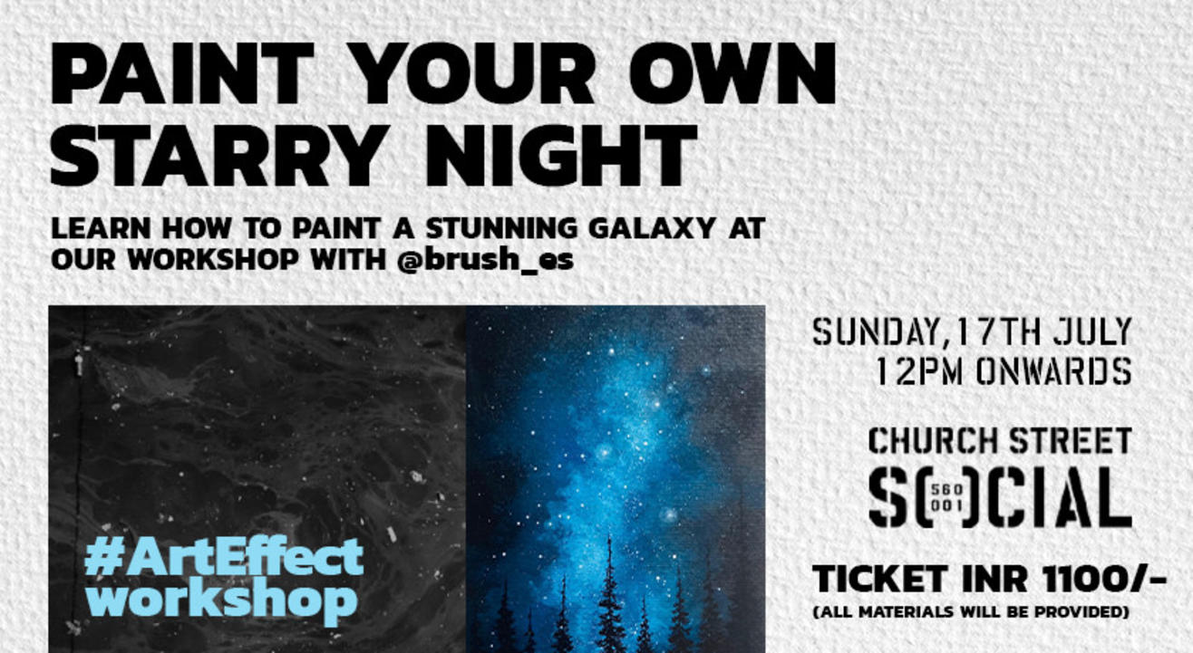 SOCIAL presents: Paint Your Own Starry Night - Art Workshop