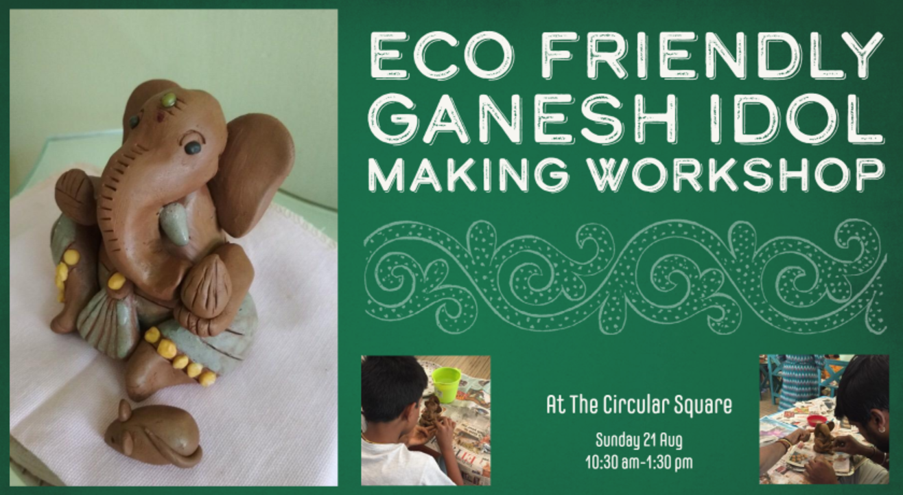 Eco friendly Ganesh idol making workshop