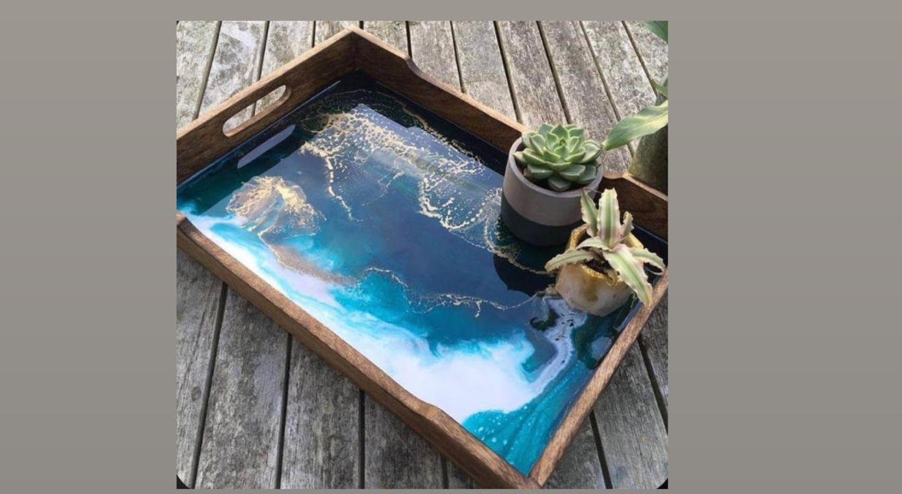 Resin Art on Wood