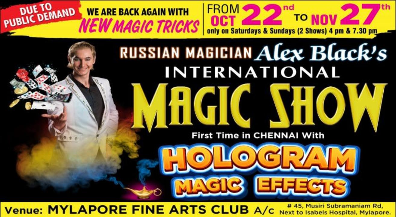 Russian Magician Alex Black`s Magic Show