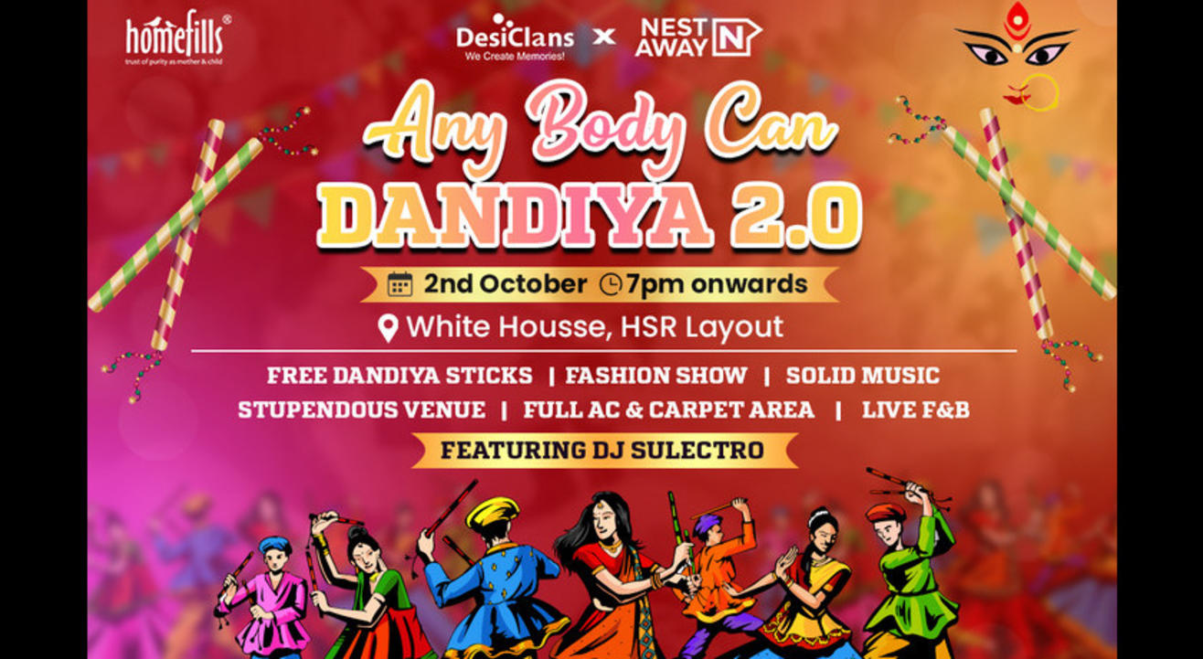 ANYBODY CAN DANDIYA 2.0  - Biggest Dandiya Event in Bangalore | Navratri 2022