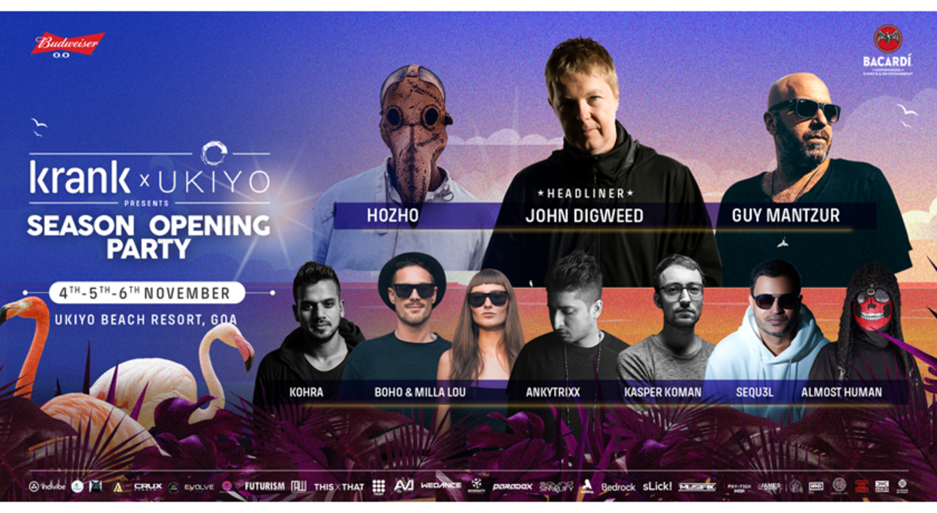 Krank Sessions x Ukiyo Season Opening Party | Goa | Nov 4/5/6