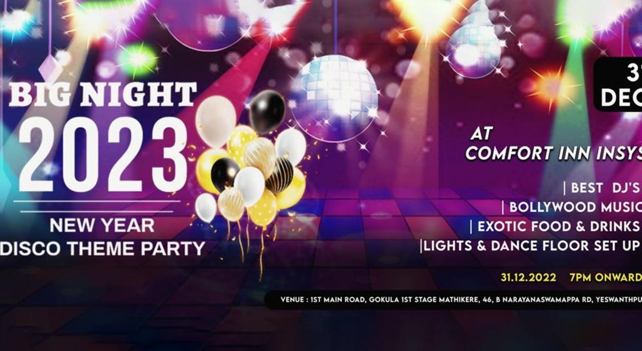 NEW YEAR DISCO THEME PARTY AT COMFORT INN | NYE 2023