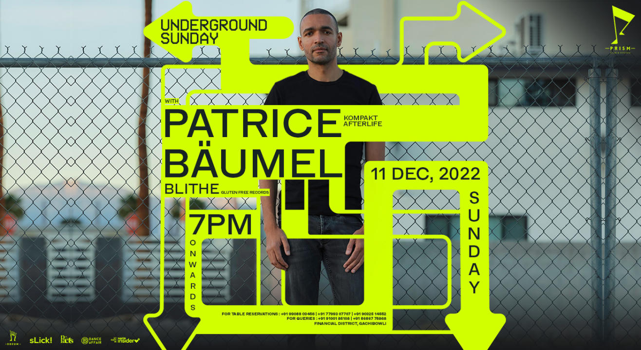 Underground Sunday With Patrice Baumel @ Odeum By Prism