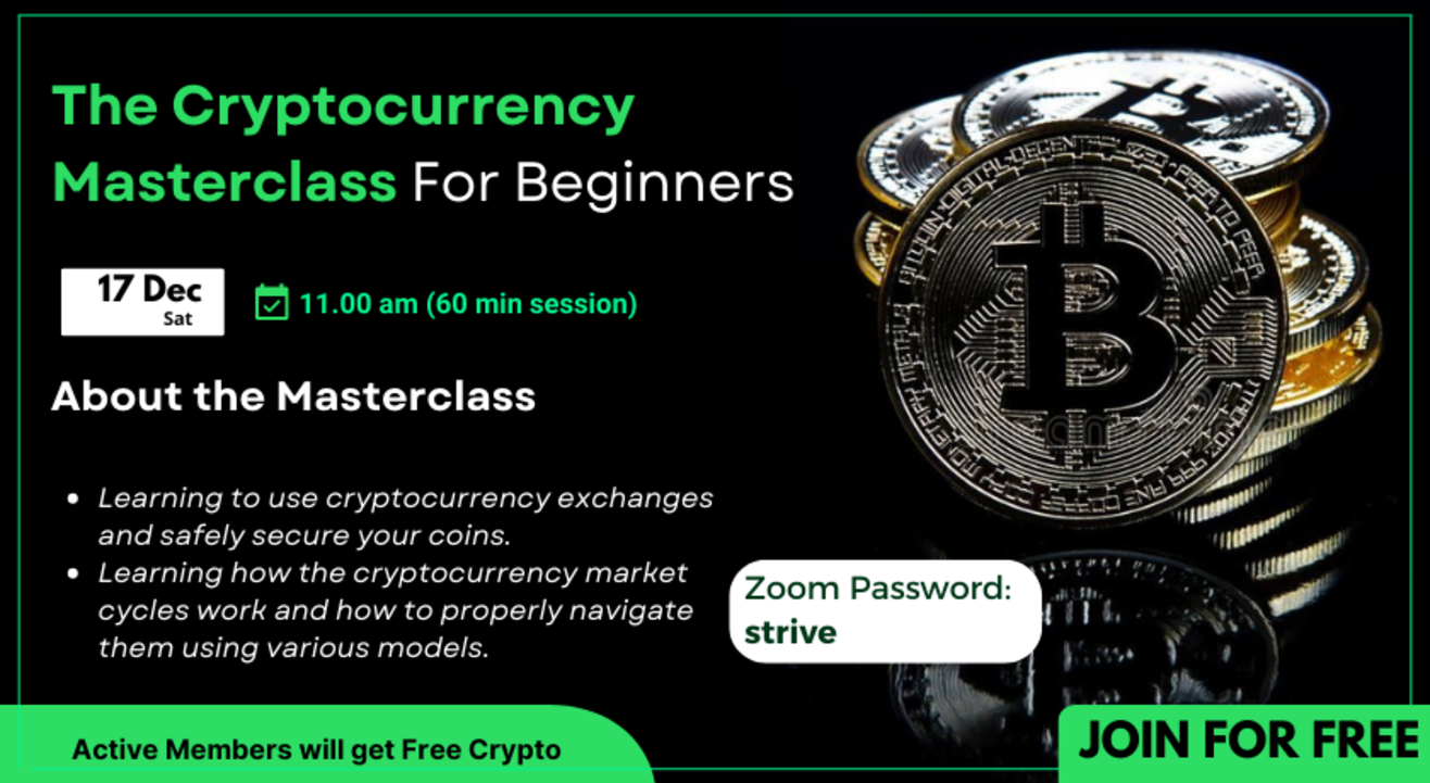 The Cryptocurrency Masterclass For Beginners