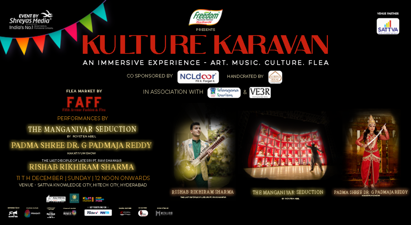 Kulture Karavan - Cultural festival + Flea Market by FAFF, ft The Manganiyar Seduction from Rajasthan