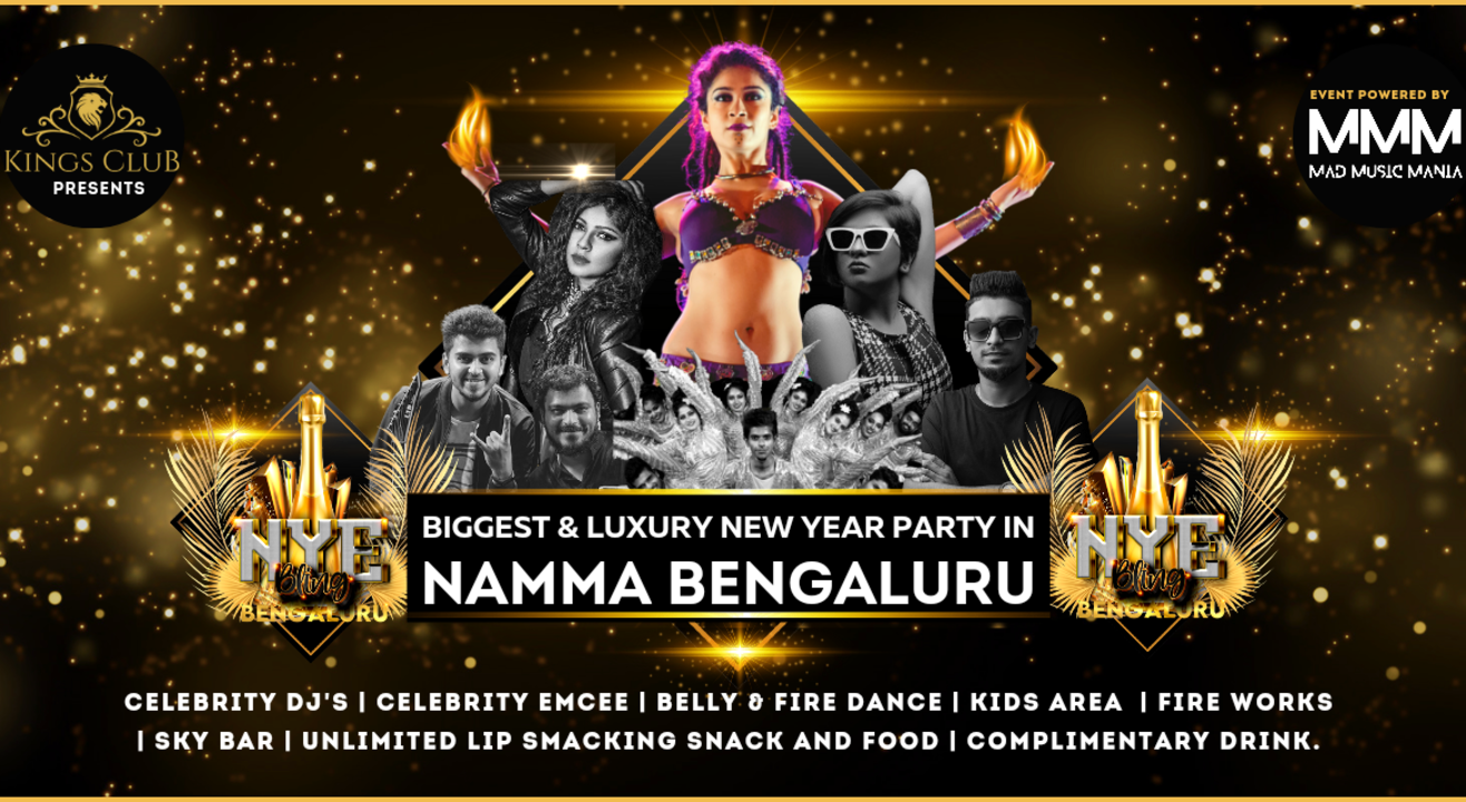 New Year Party | NYE BLING BENGALURU 2023 | Biggest & Luxury New Year Party In Bengaluru | NYE 2023