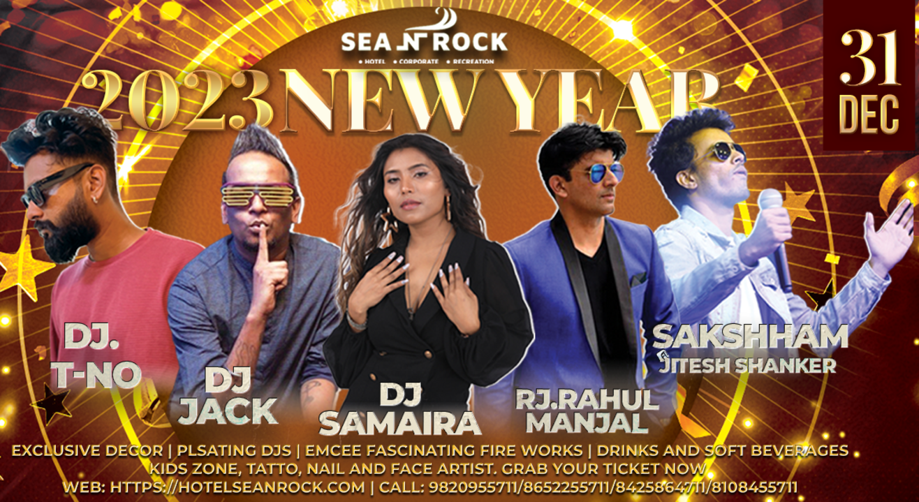 New Year Bash 2022 @ Sea N Rock | NYE 2023