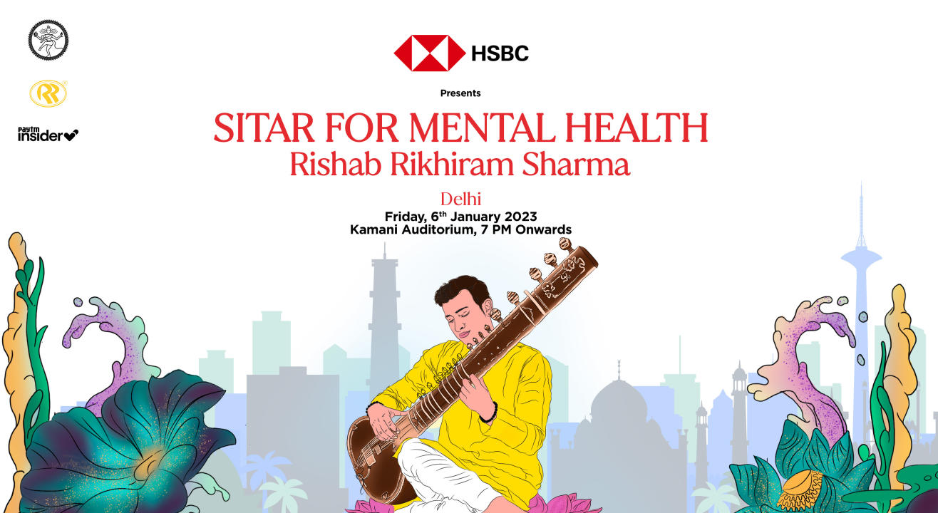 HSBC presents 'Sitar for Mental Health' by Rishab Rikhiram Sharma at Kamani Auditorium in Delhi on 6th Jan, 2023