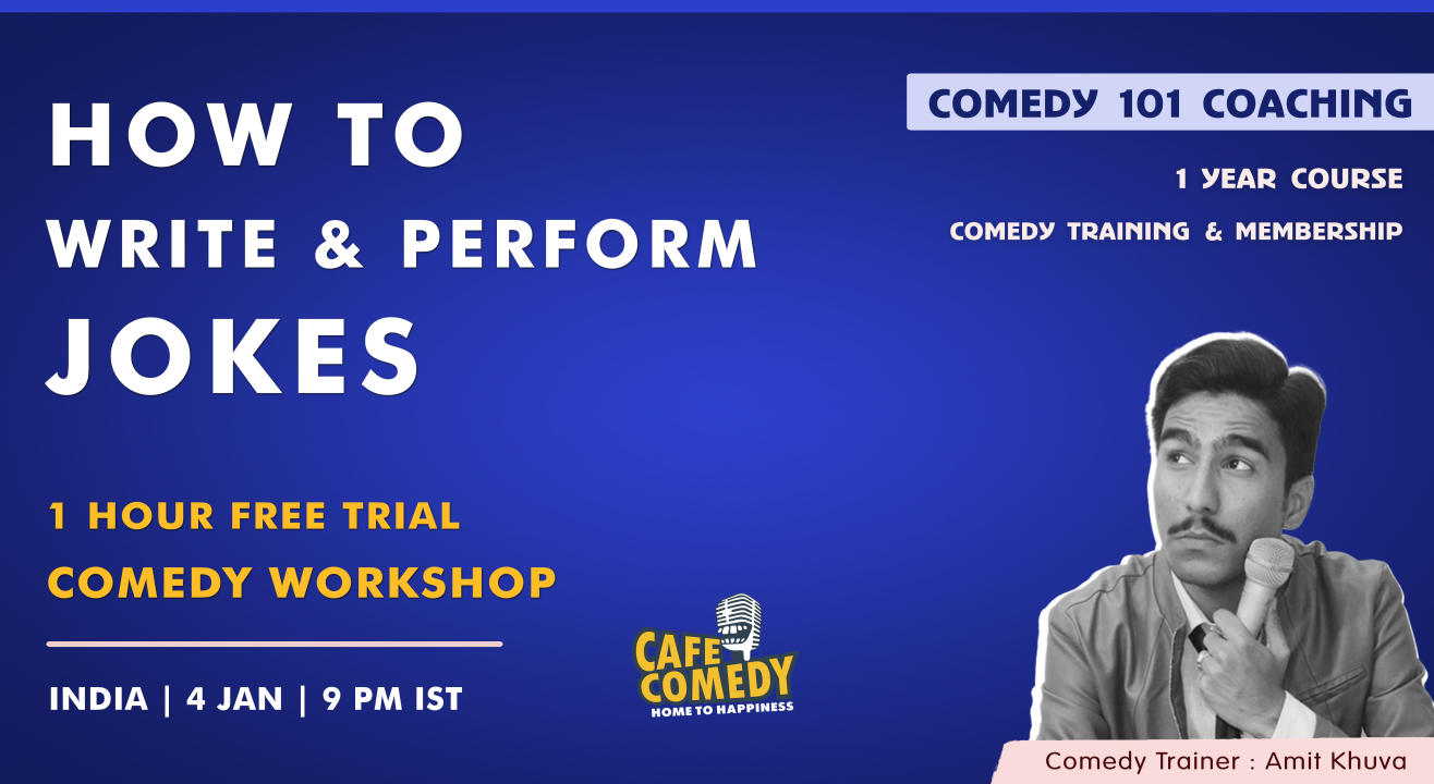 How To Write & Perform Jokes : Comedy Workshop On Zoom