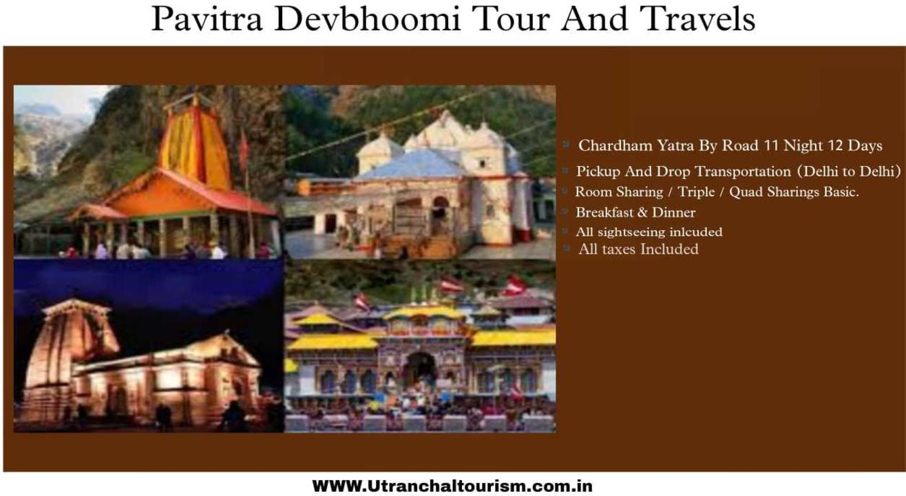 CharDham Yatra By Road 11 Night  12 Days  