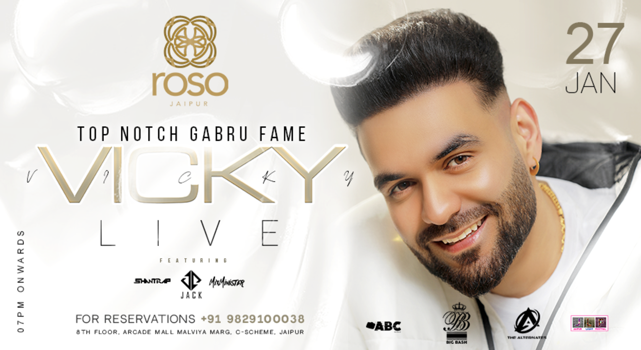 Vicky Top Notch Gabru Fame, Live Show @ Roso Club Jaipur 