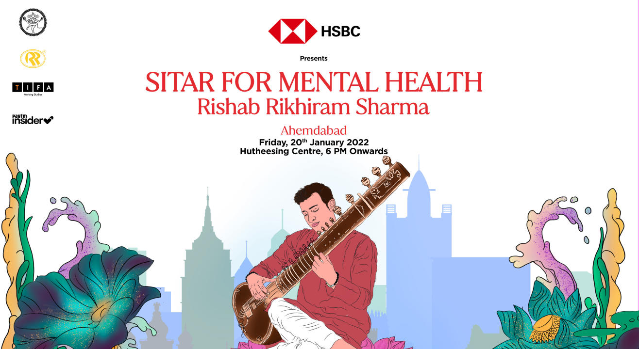 HSBC presents 'Sitar for Mental Health' by Rishab Rikhiram Sharma at Hutheesing Centre in Ahmedabad on 20th Jan, 2023