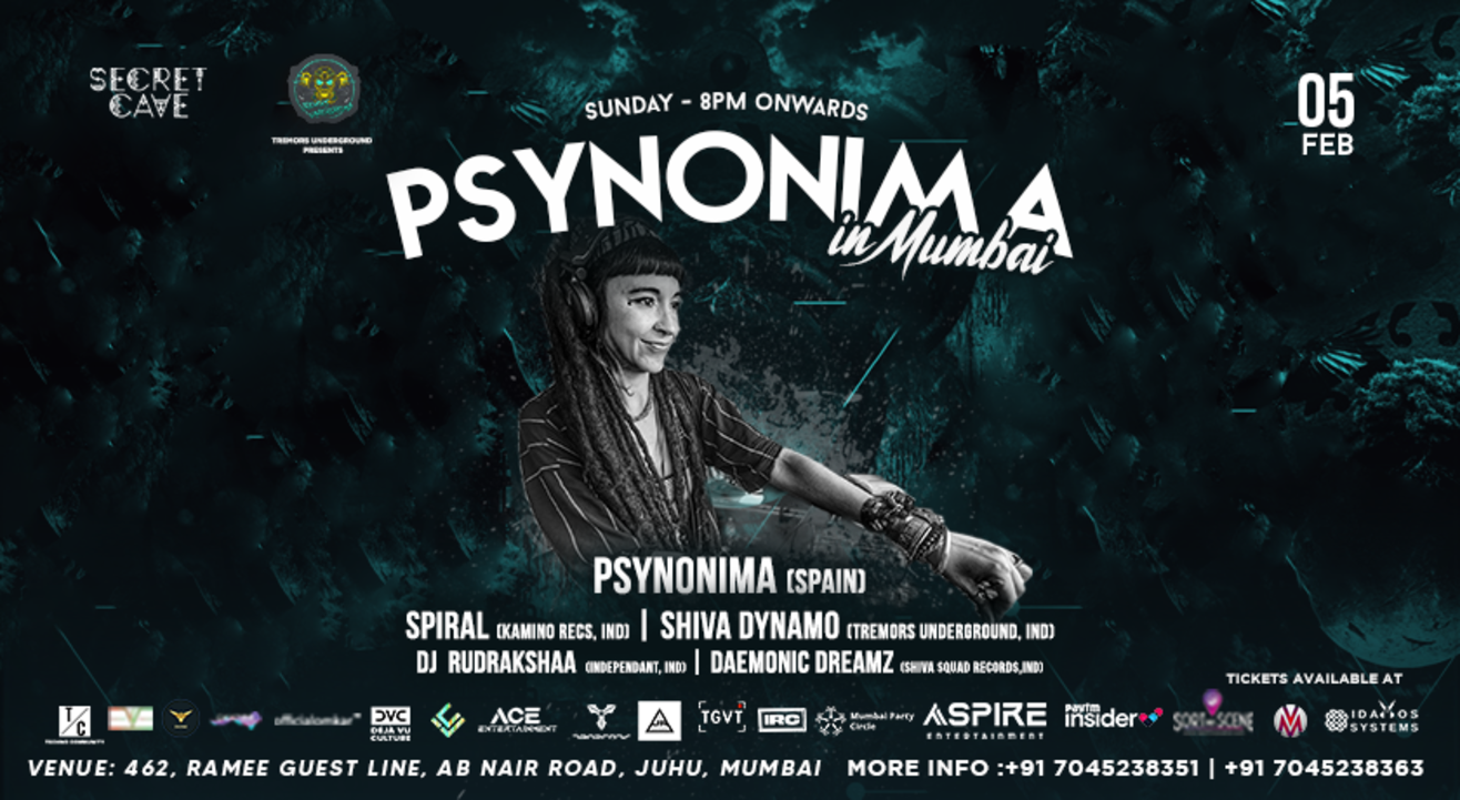 PSYNOMIA @SecretCave on Sunday, 5th Feb