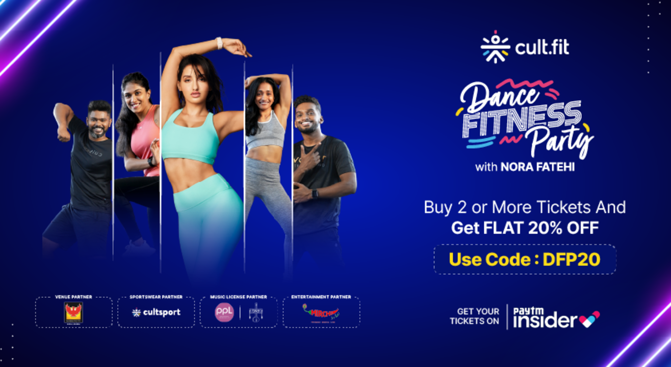 cult.fit Dance Fitness Party with Nora Fatehi | Mumbai