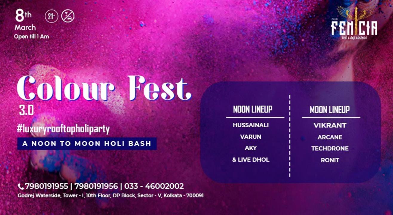 Colour Fest  I Club Fenicia I Kolkata | Holi 2023