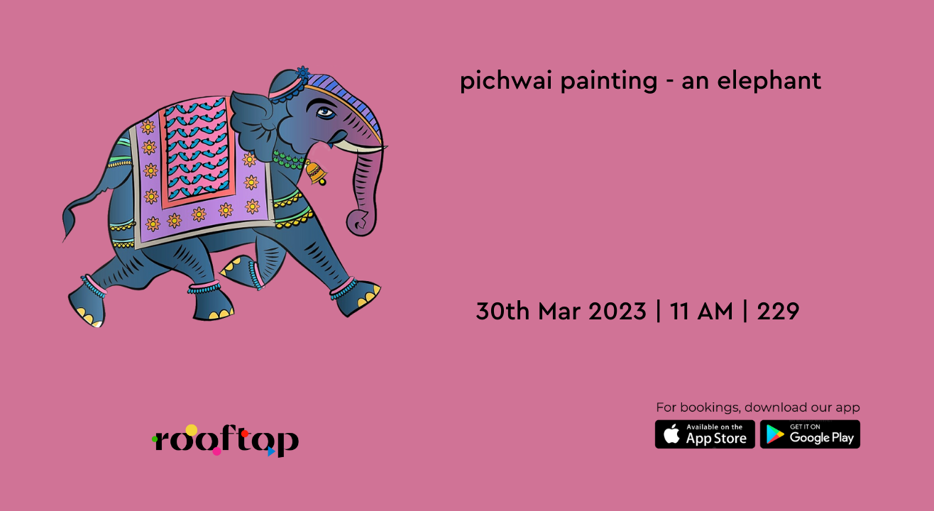 Pichwai Painting - An Elephant