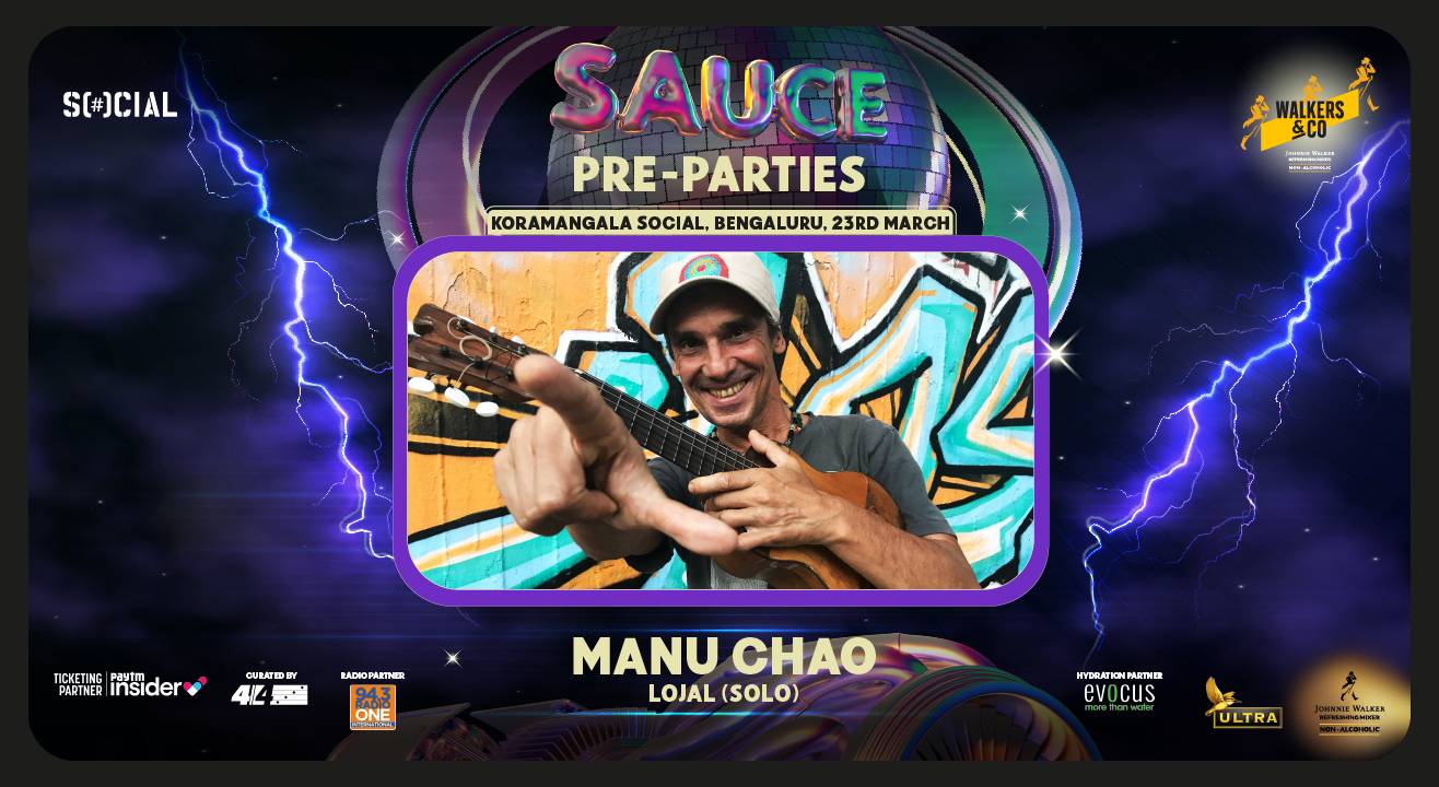 Manu Chao Live in Concert | Bangalore | Koramangala Social