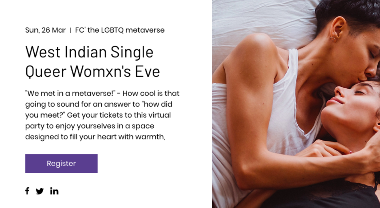 West Indian Single Queer Womxn's Eve