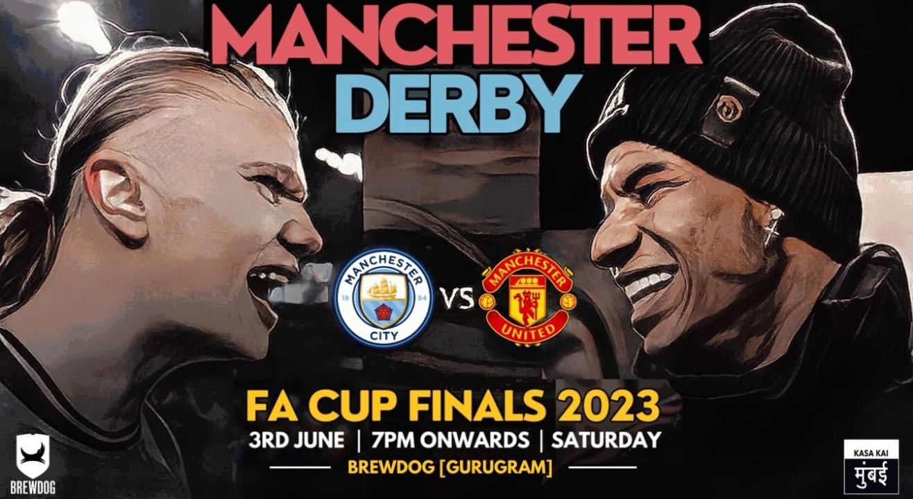 MAN CITY VS MAN UNITED- BREWDOG, GURGAON - FOOTBALL FAN MEET