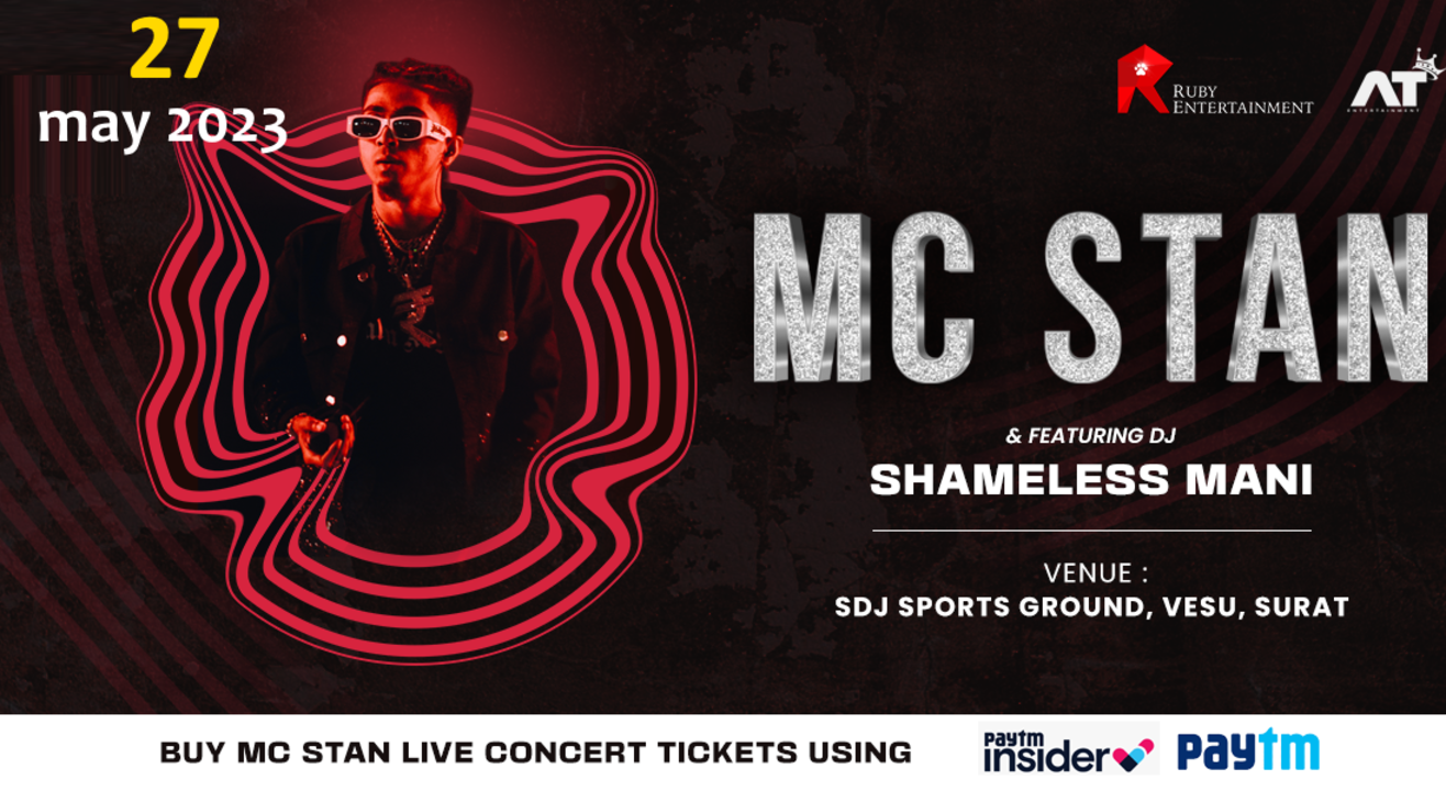 MC STAN LIVE CONCERT IN SURAT ON 27TH MAY 2023