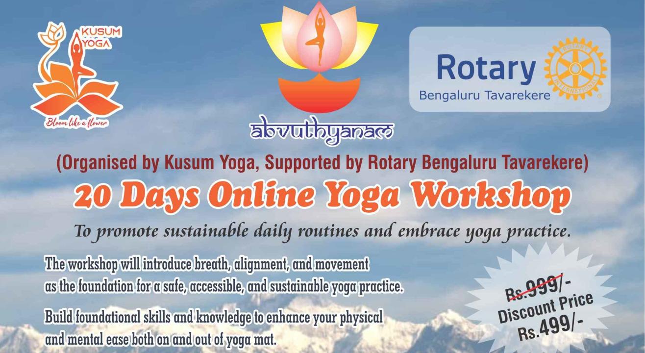 Abvuthyanam - 20 Days Online Yoga Workshop 