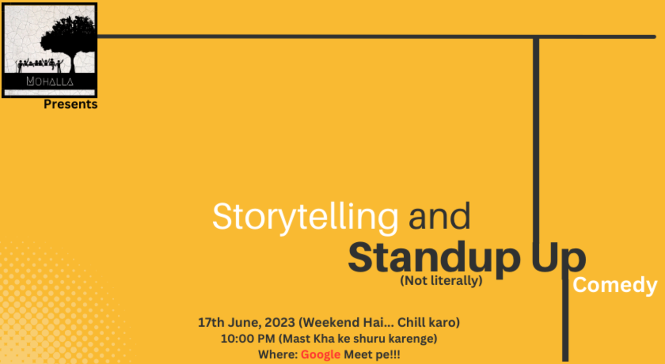 Storytelling & Stand-Up Comedy (Perform From Home)