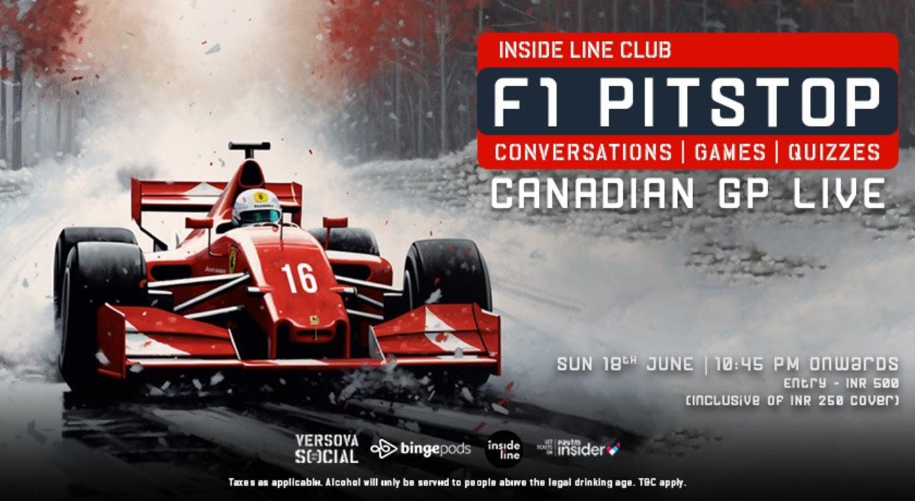 Canadian GP Live F1 Race Screening by Inside Line Club