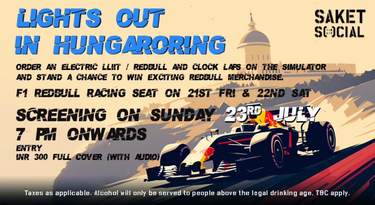 Lights Out in Hungaroring F1 Screening