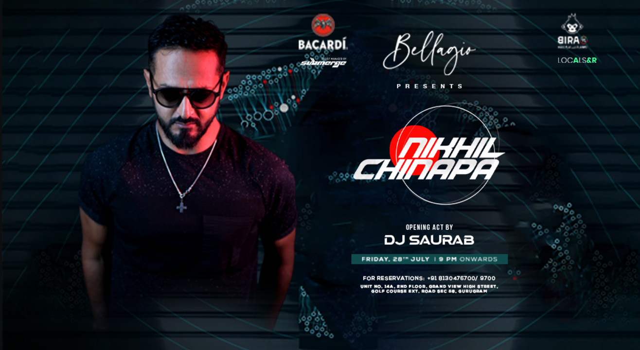 Nikhil Chinapa live at Bellagio, Gurgaon