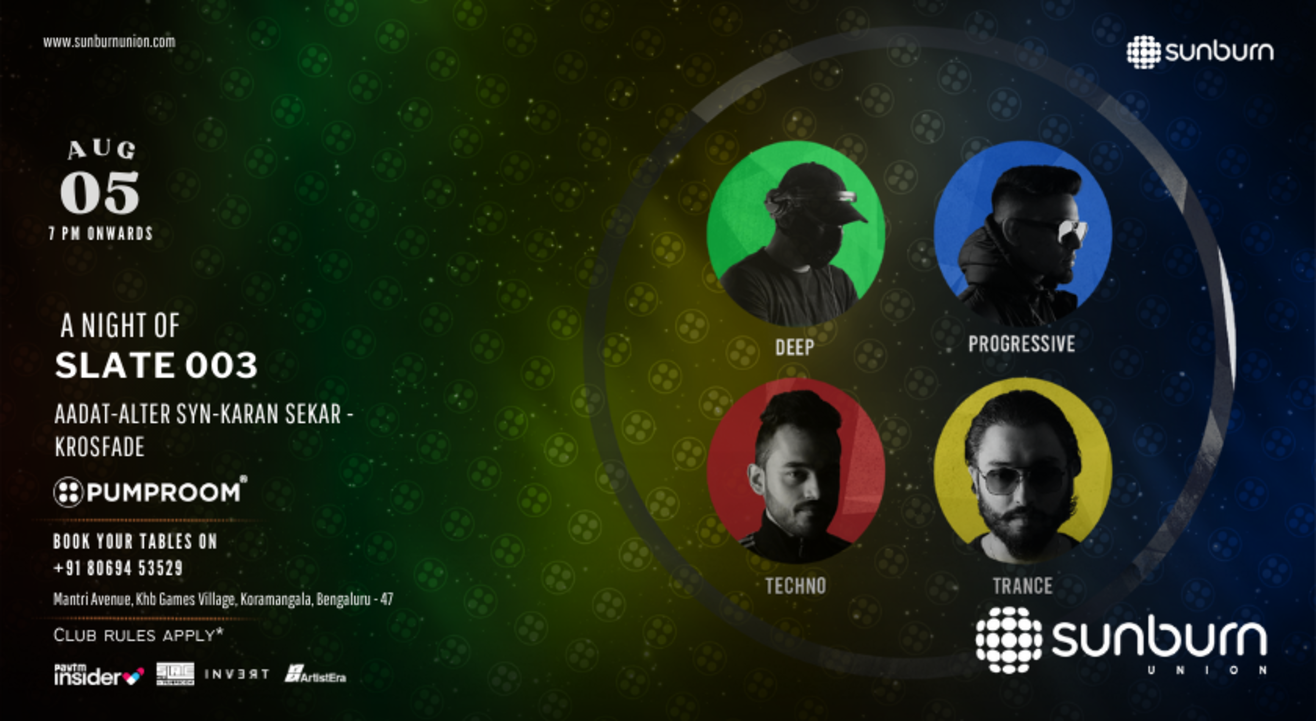 A Night of Slate Live at Sunburn Union