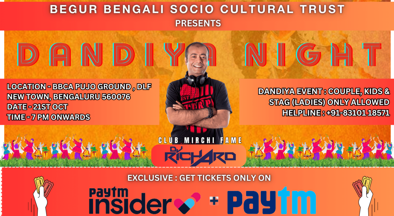 BBCA DURGA PUJA DANDIYA NIGHT WITH DJ RICHARD | Navratri 2023