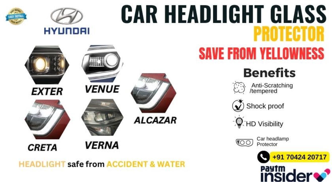 here your Headlight is Safe From Smokyness, Yellowness, Scratching,Breaking Glass , Low Visibility, Watering?