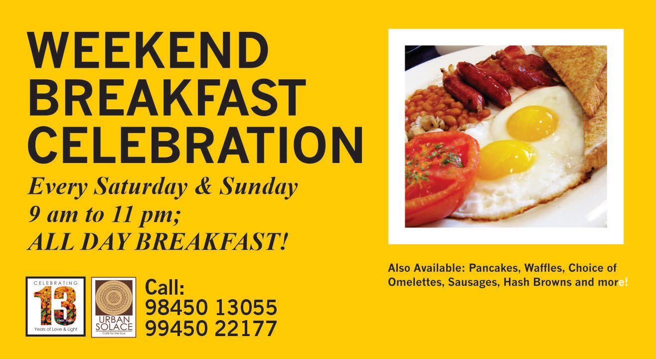 The Urban Solace Weekend Breakfast Celebration