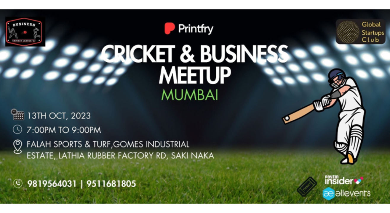 CRICKET & BUSINESS MEETUP