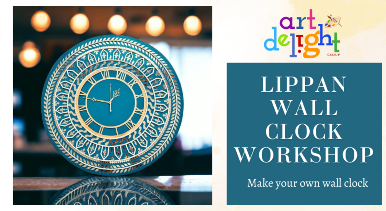 Lippan wall clock workshop by ArtDelight