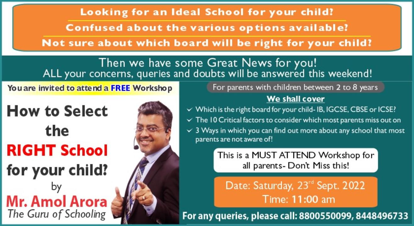 How to Select the RIGHT school for your child?