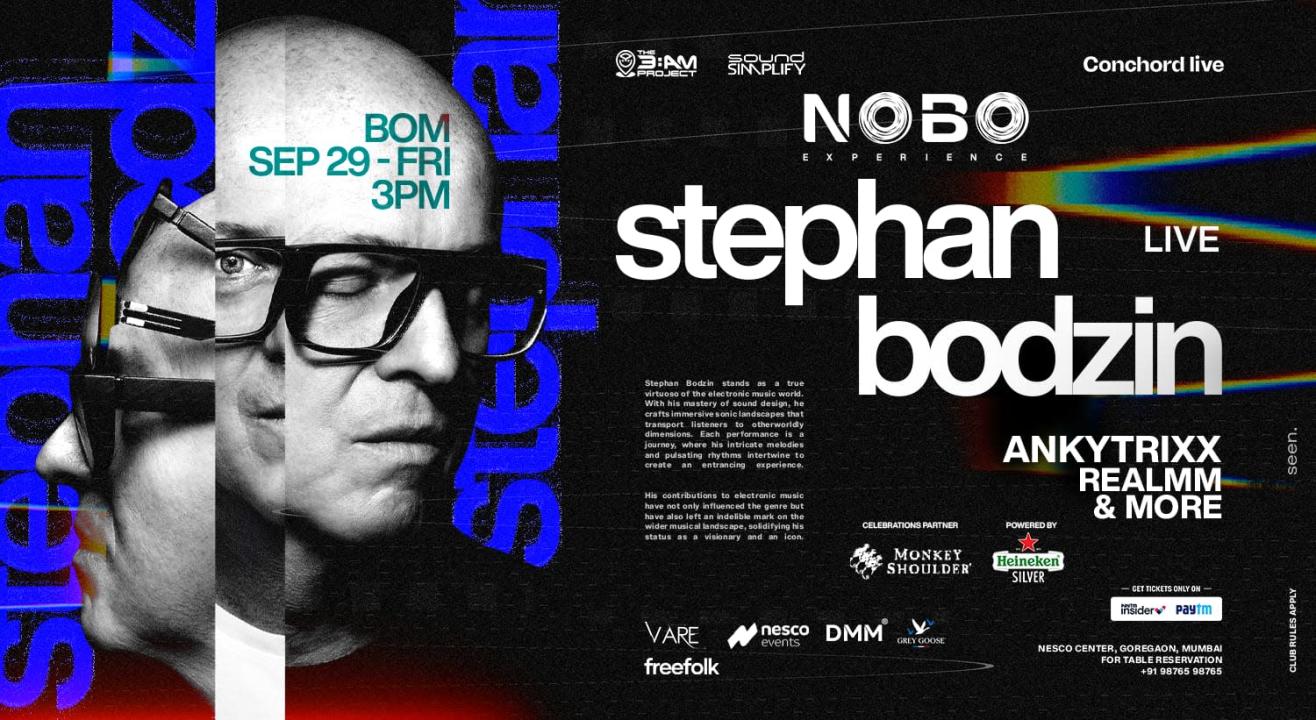 Stephan Bodzin Live at Nesco Center | Mumbai