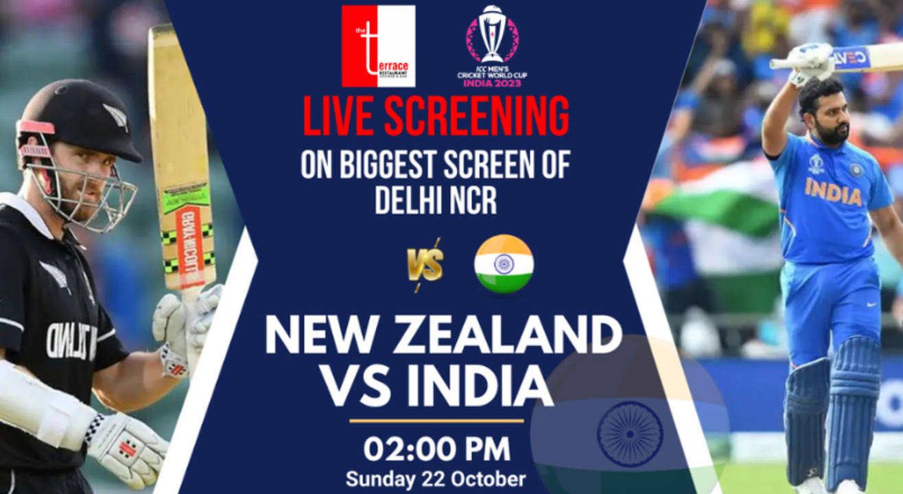 India Vs New Zealand Live Screening on NCR's biggest screen