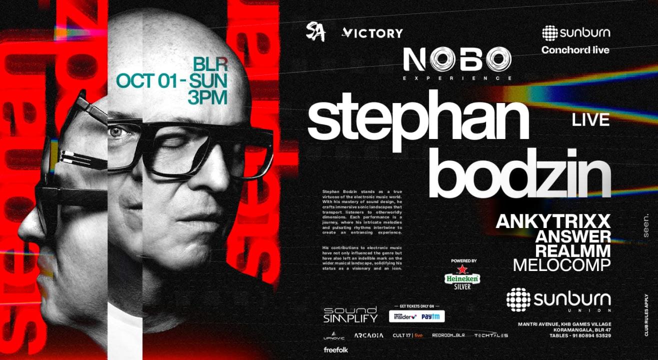 Stephan Bodzin live at Sunburn Union | Bengaluru