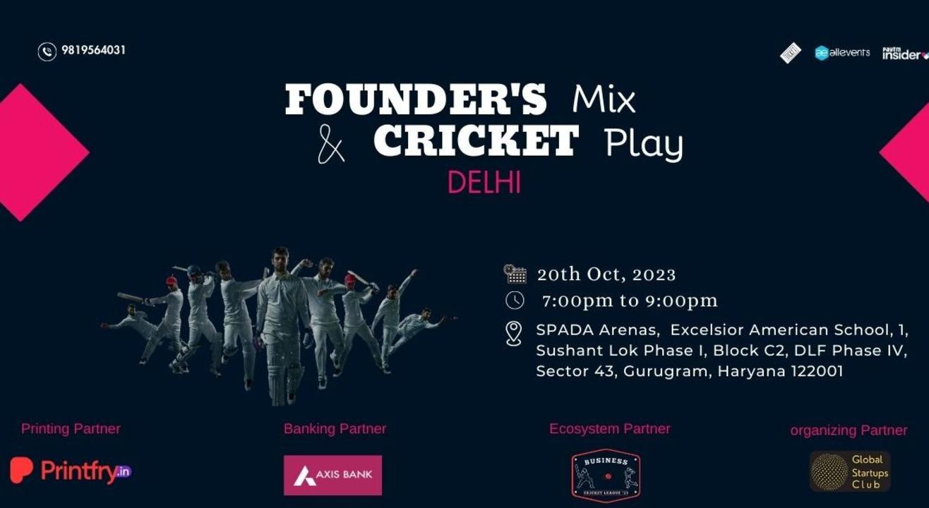 Founder's Mix & Cricket Play