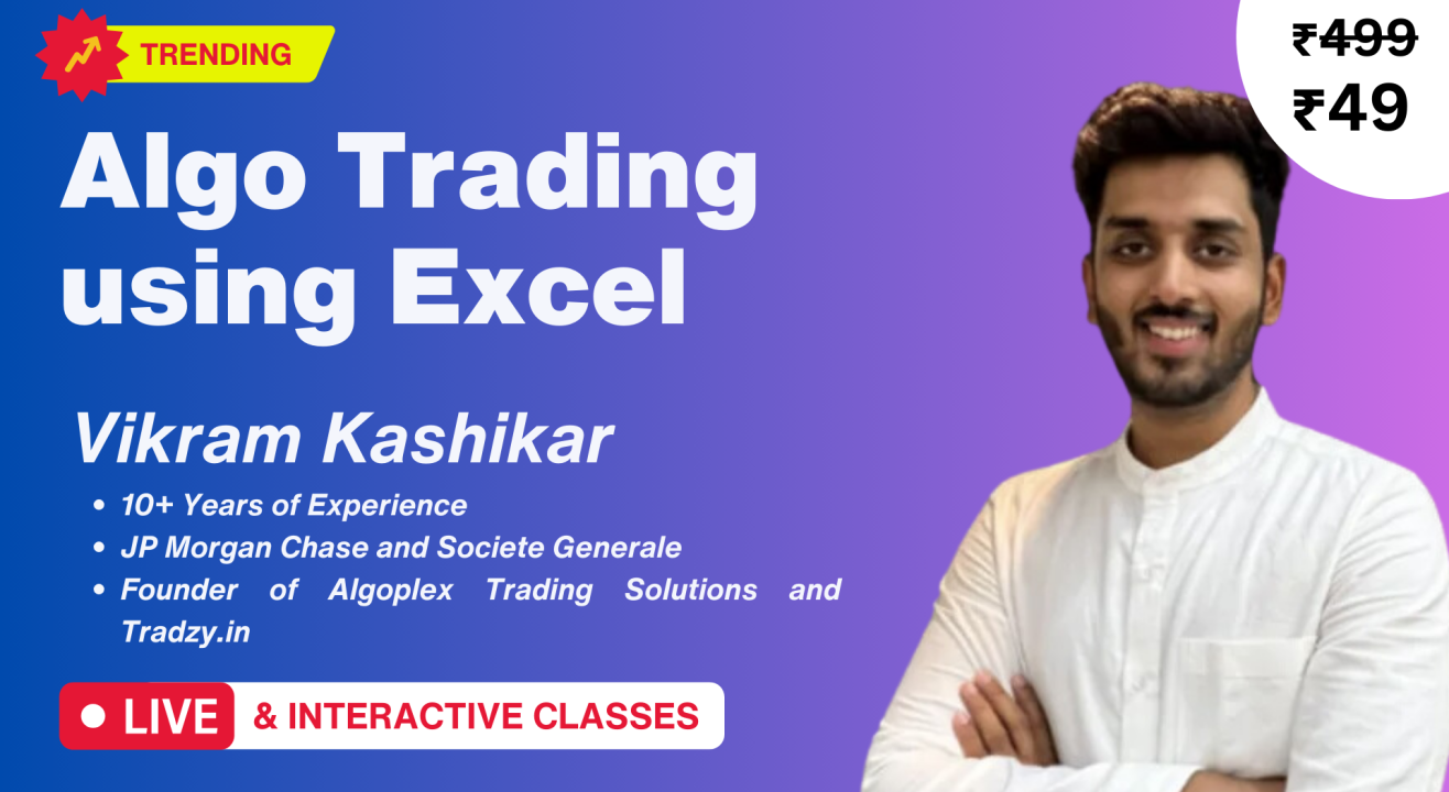 Live Masterclass on No-Code Algo Trading with Mr. Vikram Kashikar