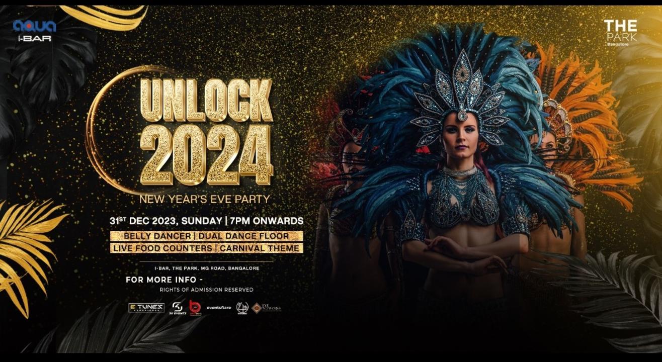 UNLOCK 2024 NYE party @ The Park hotel Bangalore | NY 2024