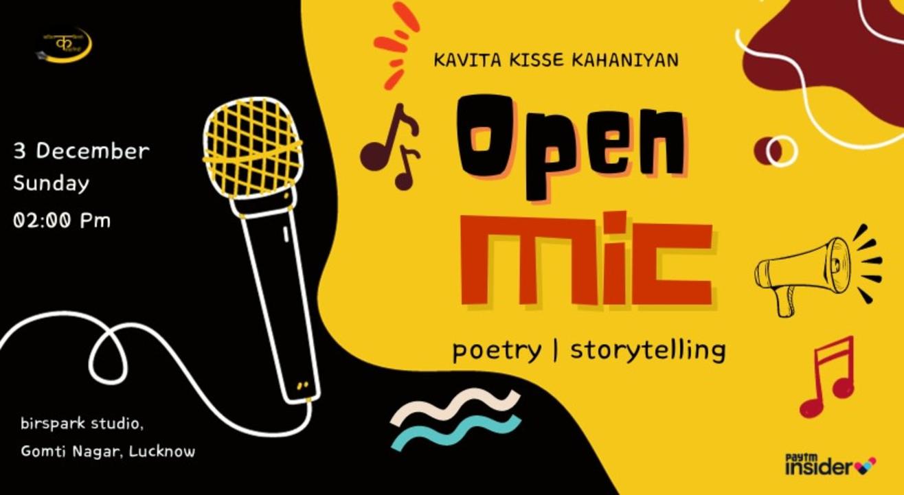 Open Mic (poetry & storytelling) by Kavita Kisse Kahaniyan