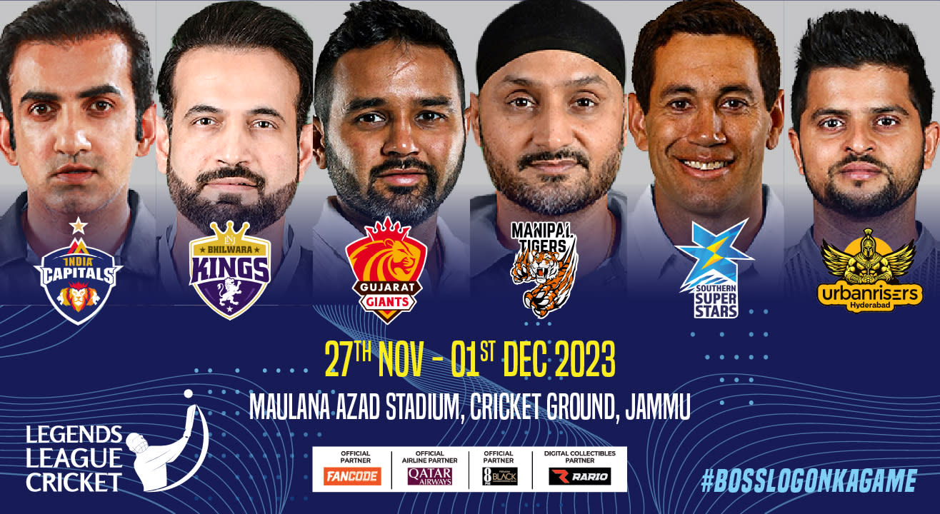 Legends League Cricket Season 2: Match Tickets For Jammu