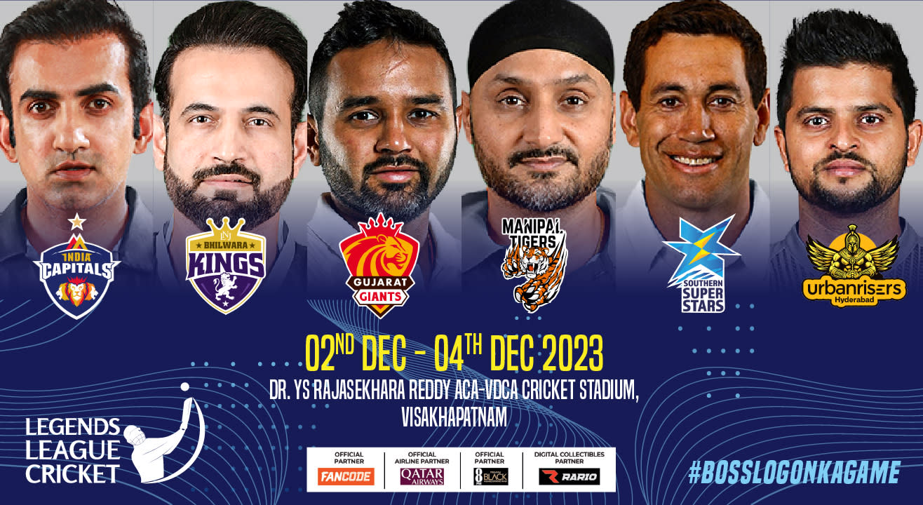 Legends League Cricket Season 2: Match Tickets For Visakhapatnam